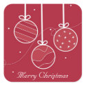 Festive Christmas Decorations Sticker