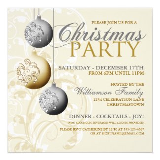 Festive Christmas Party Invitation