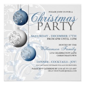 Festive Christmas Party Invitation