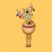 Festive Christmas Reindeer! t-shirts by graphicdoodles Festive Christmas Reindeer! t-shirts