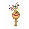 Festive Christmas Reindeer! t-shirts