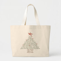Festive Christmas Tree Creations Canvas Bags
