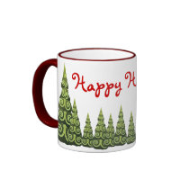 Festive Christmas Tree Creations Coffee Mug
