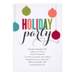 Festive Decor Holiday Party Invitations invitations