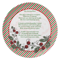 Festive Family & Friends Christmas Giving Plate