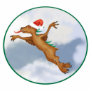 Festive Flying Chupacabra Ornament Photo Cutout