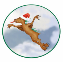 Festive Flying Chupacabra Ornament photo sculptures by fullfrogmoon Festive Flying Chupacabra Ornament photo sculptures