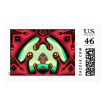 Festive fractal postage
