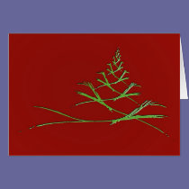 Festive fractal tree cards