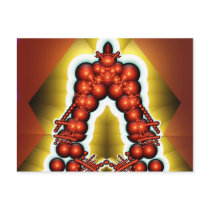 Festive glow bead tower postcard