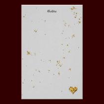 Festive Golden Cookie stationery