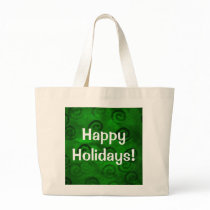 Festive Green Spirals bags