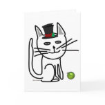 Festive Happy Cat Greeting Cards