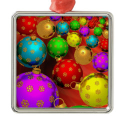 Festive Holiday Christmas Tree Ornaments Design