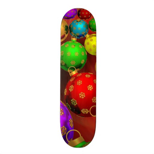 festive holiday christmas tree ornaments design skateboard festive holiday christmas tree ornaments design skateboard