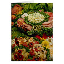 Festive holiday platters cards