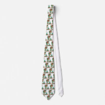 Festive Holly and Tree ties