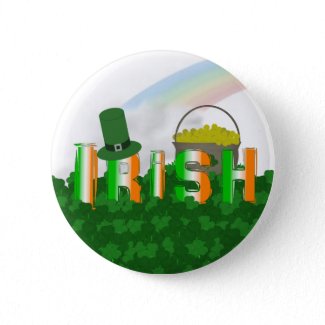 Festive Irish Button button