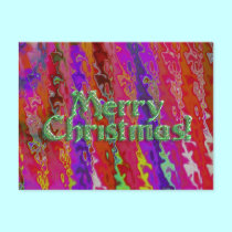 Festive Merry Christmas postcards