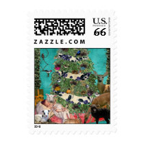 Festive Nativity scene Postage Stamps