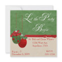 Festive Ornaments Christmas Party Invitation by WinterHolidayGifts Festive Ornaments Christmas Party Invitation