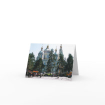 Festive park scene cards