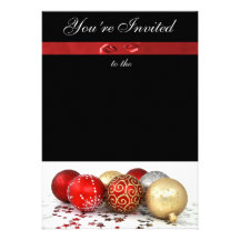 Festive Personalized Holiday Party Invitation