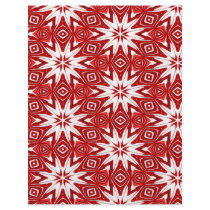 festive red ornament pattern flyers