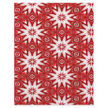 festive red ornament pattern flyer design