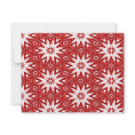 festive red ornament pattern custom announcements