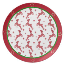 Festive Reindeer Plate plates