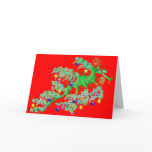 greeting card, template, festive sea dragon, scuba