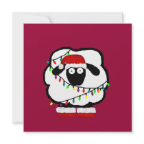 Festive Sheep Invitation