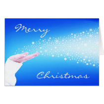Festive Snowflakes Christmas Greeting Card cards