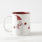 Festive Snowman Mug mug