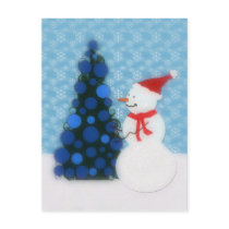 Festive Snowman Postcard
