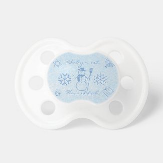 Festive Sparkle Baby's First Hanukkah BooginHead Pacifier