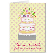 FESTIVE WEDDING CAKE CARDS