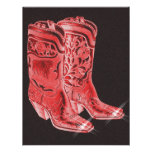 Festive Western Cowboy Boots Party Invitations