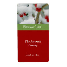 Festive Wine Label