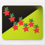 Festoon of Red and Green stars Mousepad