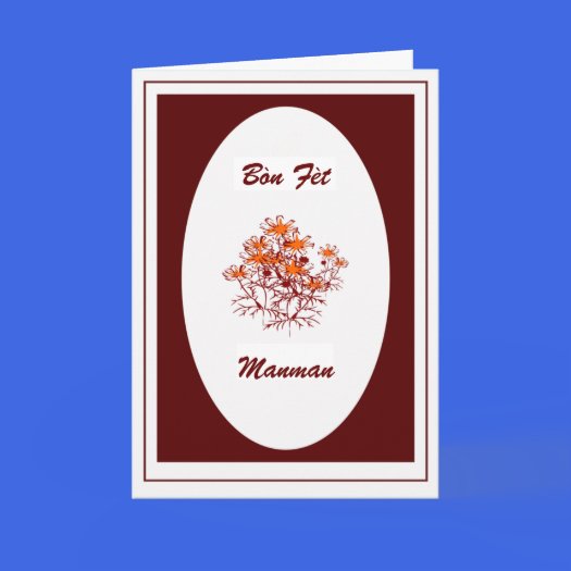 Haitian Creole Mothers & Fathers Cards