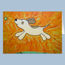 Fetch is Bliss Dog Painting cards