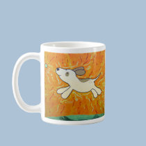 Fetch is Bliss Dog Painting mugs