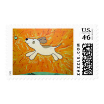 Fetch is Bliss Dog Painting Stamps