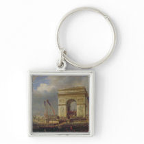 Fete de la Fraternite at the Arc de Triomphe Key Chain