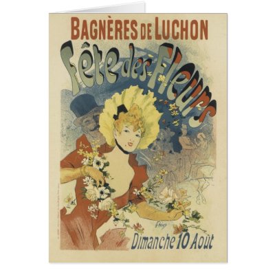 Fete des Fleurs Greeting Cards by Elle_Ichai