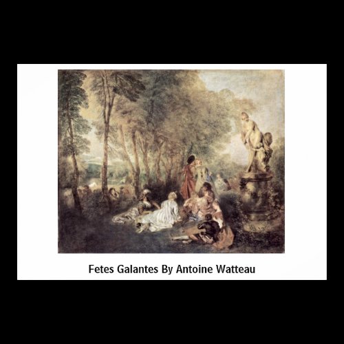 Fetes Galantes By Antoine Watteau Print