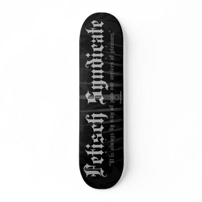 Fetisch Syndicate Skateboard Deck Black by FetSyn