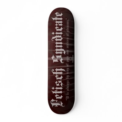 Fetisch Syndicate Skateboard Deck Burgundy by FetSyn
